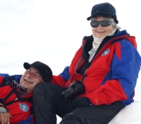 Nora and Mike in Antarctica